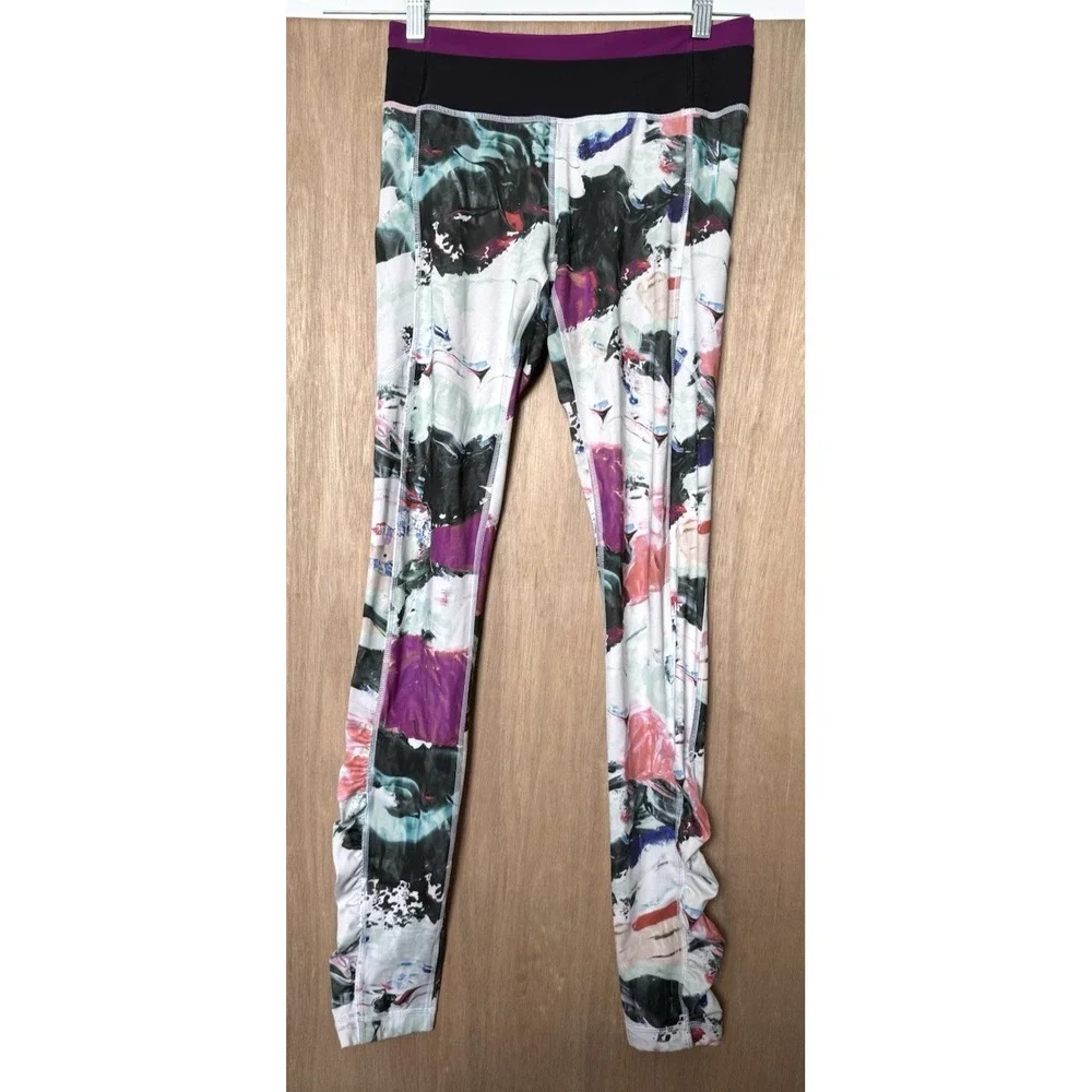 Lululemon Speed Tight III Leggings Pigment Wave Multicolor Pattern Size 6